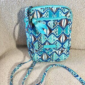 Vera Bradley Mini Hipster crossbody bag in the "Go Fish" pattern